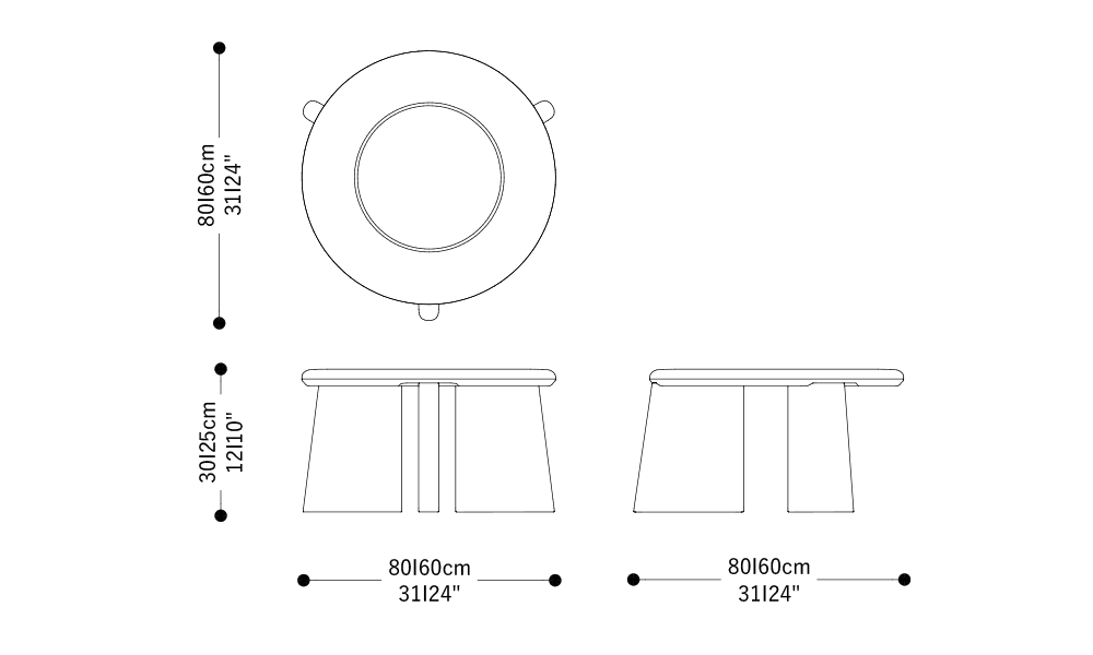 Imagem das dimensões principais do produto